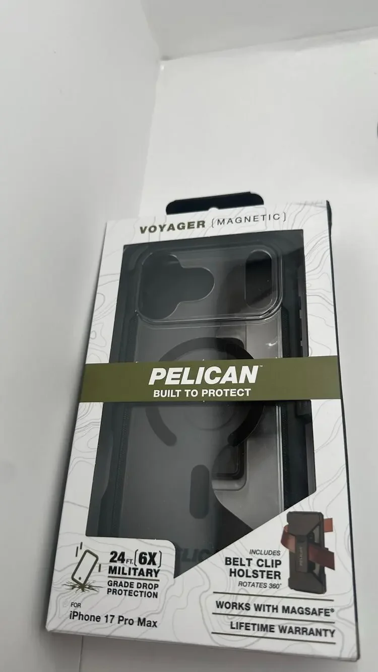 Pelican Voyager Magnetic Black MagSafe Case - iPhone 17 Pro Max NWT MSRP: $65